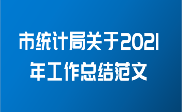市统计局关于2021年工作总结范文